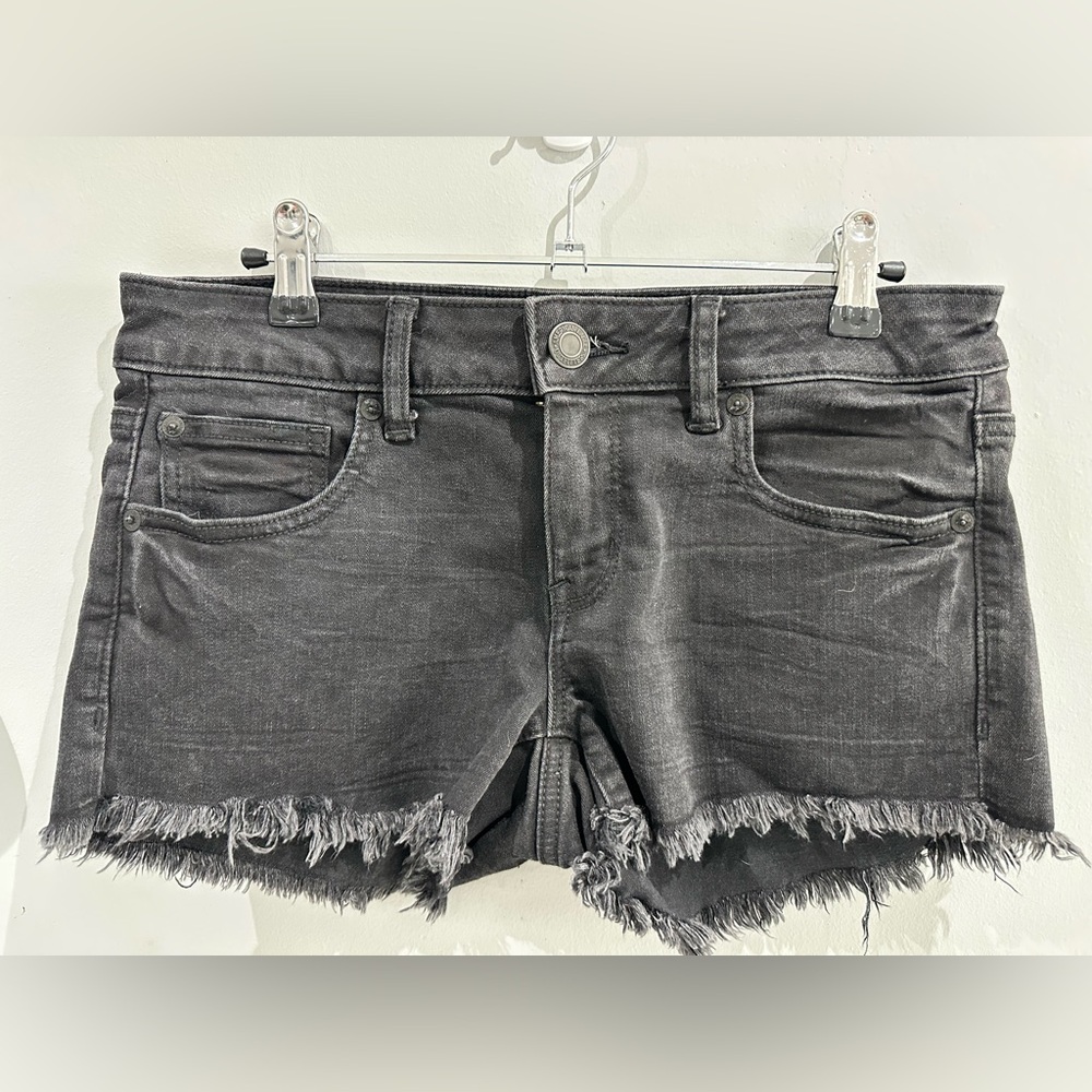American Eagle Black Denim Shorts